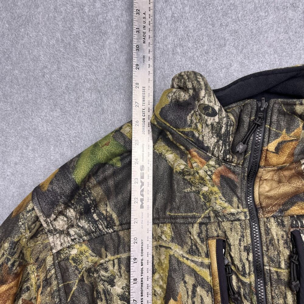 mad dog gear mossy oak jacket camo fleece lined full zip large - Picture 11 of 13